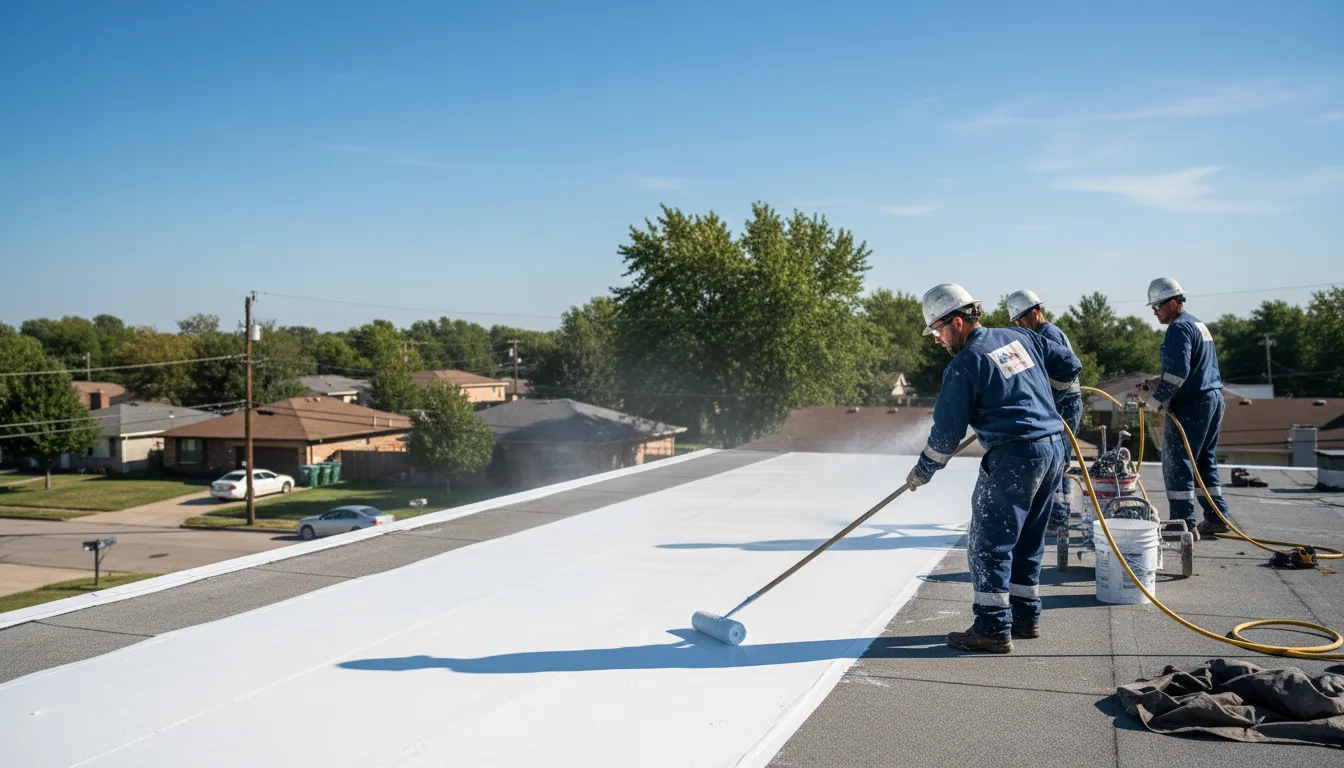Commercial roof coating in Marietta, NY near me